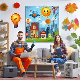 HVAC technician providing affordable heating and cooling services during summer and winter